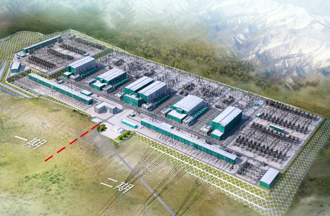 白鹤滩换流站示意图